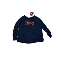 Philosophy Republic Clothing NWT Snuggly &quot;Merry&quot; Navy Holiday Sweatshirt... - $25.00