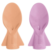 Cherub Baby Universal Food Pouch Spoons Orange &amp; Pink 2 Pack - £54.69 GBP
