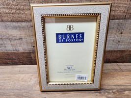 Burnes Of Boston 5&quot; x 7&quot; Rectangle Photo Frame - Gold - BRAND NEW, Just No Box - £14.98 GBP