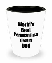 Peruvian Inca Orchid Dad Shot Glass Worlds Best Dog Lover Funny Gift For Pet Own - £10.05 GBP
