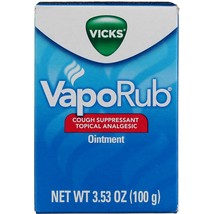 Vicks VapoRub Topical Cough Suppressant Ointment (Pack of 3) (3.53 oz (Pack of 3 - £47.78 GBP