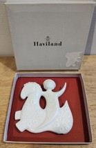 1972 Haviland Limoges France Porcelain Christmas &quot;Prancing Horse&quot; Noel Ornament  - £9.90 GBP