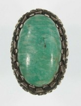 Vintage Sterling Silver Jasper Ring Size 5 - $114.34