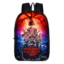 Stranger Things Theme Kids Backpack Daypack Schoolbag Main Scene - £23.97 GBP