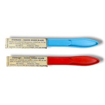 Quikut Knives Razor Edge Blade Stainless Steel Paring MCM Red Blue Color... - $15.99