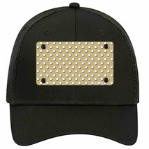 Gold Polka Dot Novelty Black Mesh License Plate Hat - £23.31 GBP