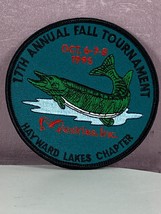 Hayward Lakes Muskies Tournament Patch 17th Annual Unused 1994 Fishing 4... - £7.45 GBP