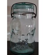 Vintage ~ E-Z Seal ~ Atlas Locking Lid ~  Green Quart Jar ~ 1 - $22.44