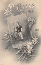 Antique Postcard Germany Early 1900&#39;s Greetings from Wasen - £3.98 GBP