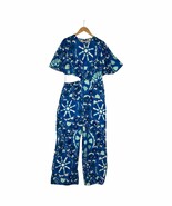 Rhode x Target Jumpsuit Womens XL Floral Cut Out Flutter Sleeve Wide Leg... - $51.43 CAD