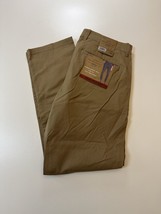 Weatherproof Mens 32x30 Premium Stretch Twill Pants Slim Fit Mid Rise Khaki - £17.28 GBP