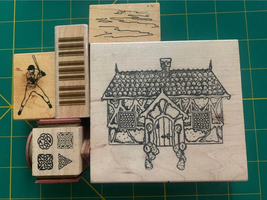 House rubber Stamp Set #35 - £7.07 GBP