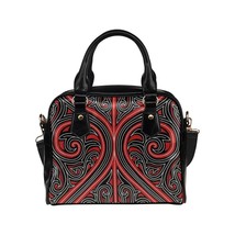 Batak Indonesia Etnic Pattern PU Leather Shoulder Handbag Bag - $711.91 MXN