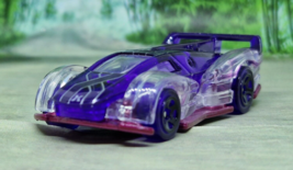 2022 Hot Wheels #149 X-Racers 2/5 ELECTRACK Trans Clear/Purple w/Black 5 Spokes - £8.96 GBP