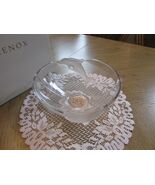 Lenox 08068 Fine Crystal Dolphin Bowl 9.25&quot; Tagged &amp; Signed Boxed - $18.76