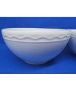 Crate And Barrel Palazzo Set Of 2 White 5 5/8&quot; Footed Cereal Bowls VGC - £38.53 GBP