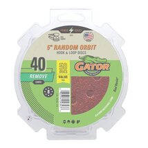 Gator 5" Random Orbit Hook &amp; Loop Red Resin Aluminum Oxide Sanding Discs... - $31.83
