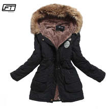 ZQLZ Spring Autumn Winter Jacket Women Thick Warm Hooded Parka Mujer Cotton Padd - £82.32 GBP