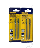 Irwin Marathon 3072412 4&quot; 10 TPI  Wood Jig Saw Blades Pack of 2 - £10.94 GBP