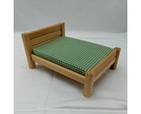 Vintage X-Acto The House Of Miniatures Double Bed Green Plaid Matress Fo... - $16.03
