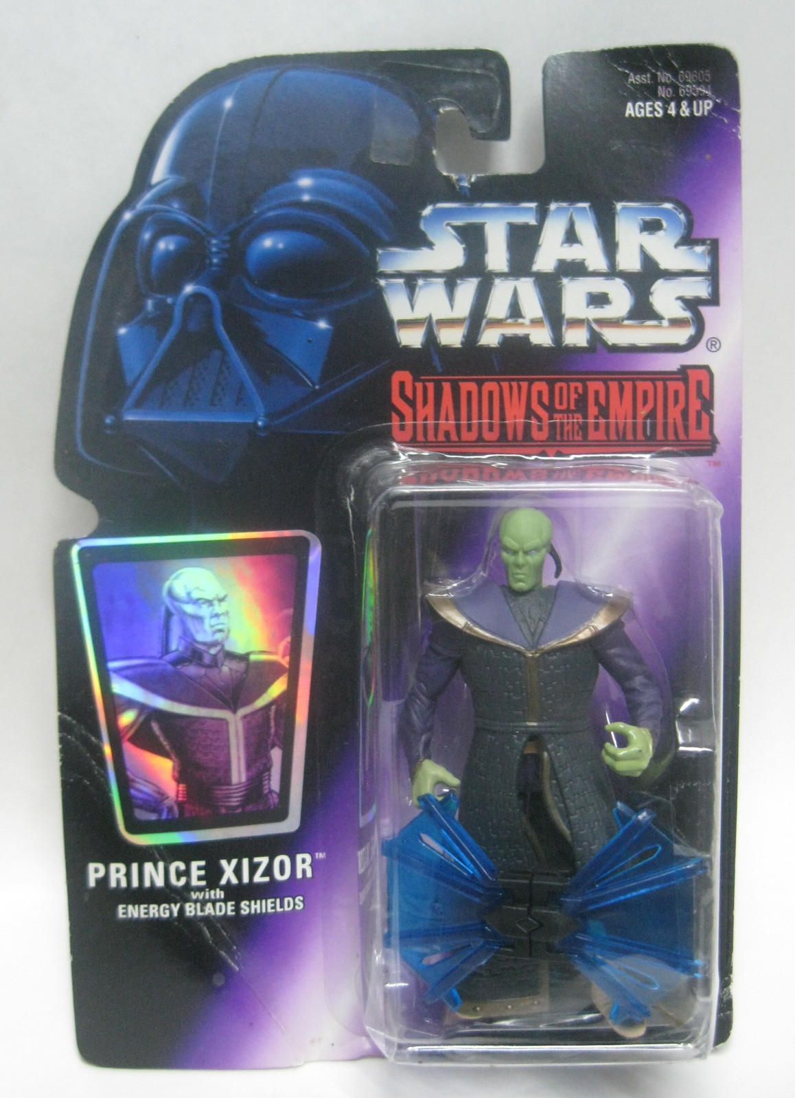 1996 Star Wars Shadows of the Empire, Prince Xizor with Energy Blade Shields NIP - $12.95