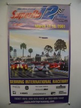 49th 12 HOURS OF SEBRING RACING POSTER 2001 VG - £37.16 GBP