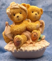 Vintage Teddy Bear Cupid Heart Trinket Box, Cherished Teddies Enesco 1994 111015 - £9.79 GBP