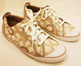 Coach Women&#39;s Sneakers Sz.-10B Coach Signature Logo Pattern - £31.40 GBP