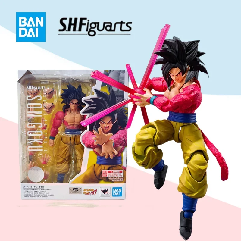 Bandai Original S.H.Figuarts Shf Dragon Ball Gt Super Saiyan 4 Son Goku Full - £128.24 GBP