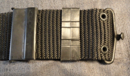 ORIGINAL VIETNAM WAR ERA BLACK PISTOL BELT BLACK OPERATIONS WEB BELT MED... - $29.69