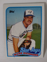 1989 Topps Mark Eichhron Toronto Blue Jays Wrong Back Error Baseball Card - £2.25 GBP