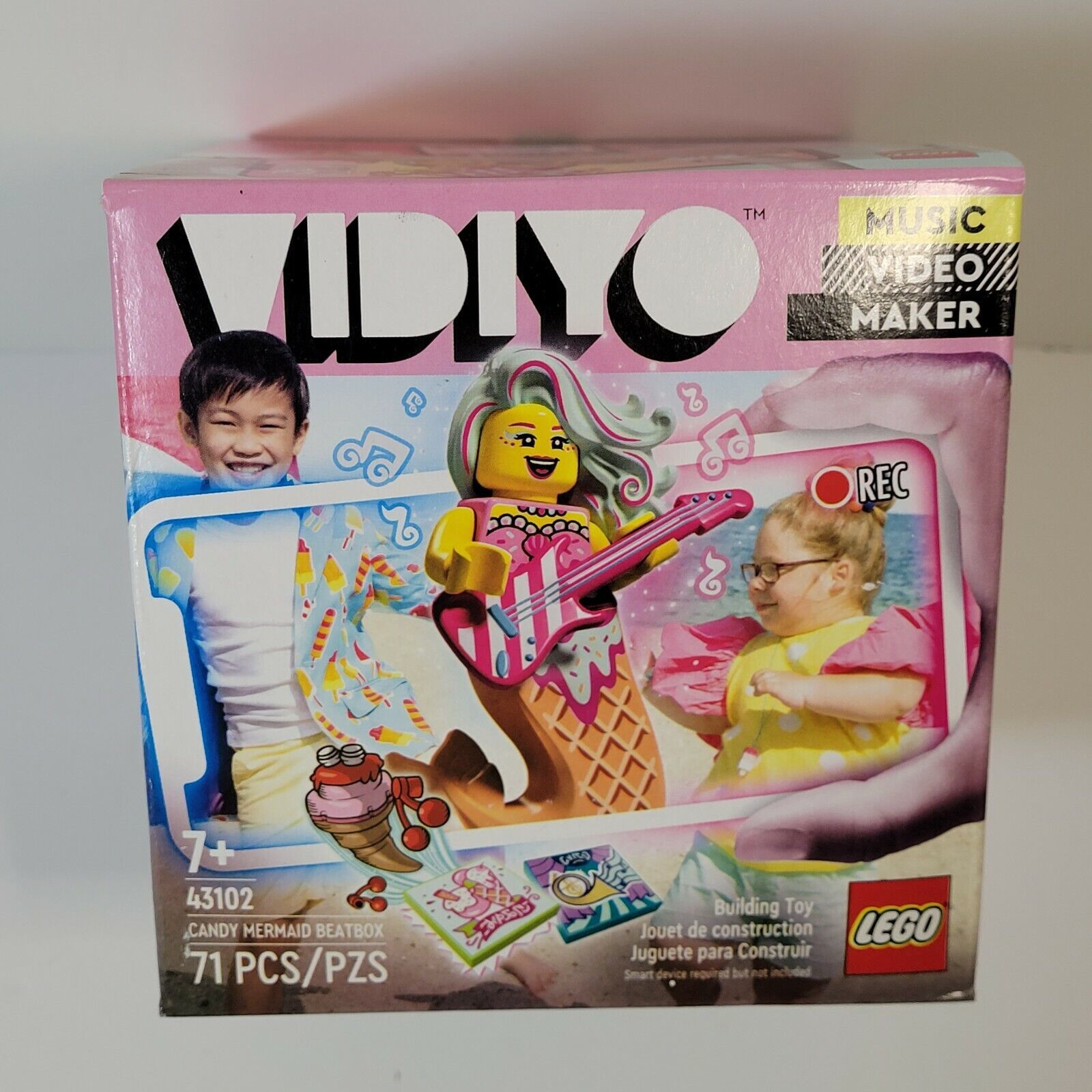 Primary image for LEGO VIDIYO Candy Mermaid BeatBox 43102 Build toy, 71 peices, New