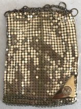 Vtg Antique Shriners Whiting Davis Mesh Gold Small Coin Purse Makeup Clutch Bag - £47.17 GBP