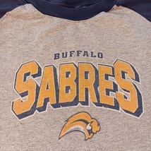 NHL Hockey Apparel Buffalo Sabres Men's Gray Cotton T-Shirt Long Sleeve Size 2XL image 3