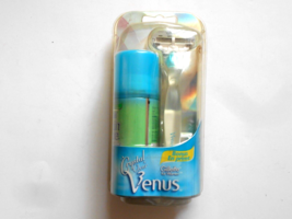 Gillette Venus Razor w/2 Cartridges and Satin Care Shave Gel Melon Splas... - £15.49 GBP