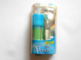 Gillette Venus Razor w/2 Cartridges and Satin Care Shave Gel Melon Splas... - £15.73 GBP