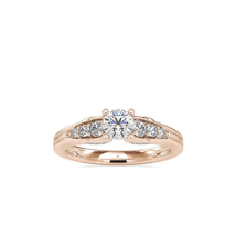 Amborsial Moissanite Diamond Rose Gold Ring - $550.00