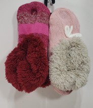 Joyspun Women&#39;s Knit Slipper Socks, 2-Pack, Multicolor Size 4-10 - $14.84