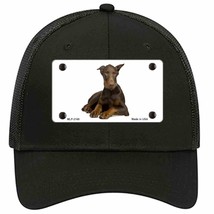 Doberman Pinscher Dog Novelty Black Mesh License Plate Hat - £23.17 GBP