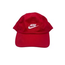 Nike Club Unstructured Futura Wash Canvas University Red Hat Cap Medium ... - $14.84