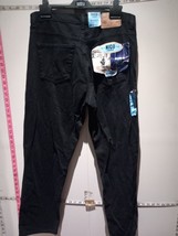 NICO Mens 36L Black Straight Leg Fit Jeans Size 36” Waist &amp; 30” Inside Leg. - £22.97 GBP