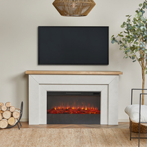 RealFlame Malie Electric Fireplace X-wide 6 Color IR Firebox Venetian Gray - £911.96 GBP