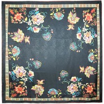 NWT Silk Scarf 53&quot;x53&quot; Super Large Square Shawl Wrap S2221 Xiang Yun Sha - £47.10 GBP