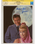 Barbara Eden SIGNED CGC SS TV Publicity Photo I Dream of Jeannie w/ Larr... - €219,91 EUR