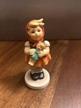 Goebel Hummel Figurine Girl with Doll HUM 239/B TMK5 3 1/2&quot; Tall  (G2) - £15.55 GBP