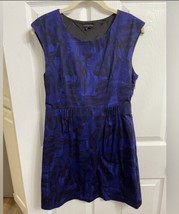 Theory Shyann brushstroke pattern dress blue/black size 8 NWOT - £16.17 GBP