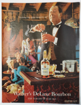 1967 Walker&#39;s DeLuxe Bourbon Vintage Print Ad Nothing Else Quite Measure... - $14.95