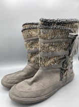 Rocket Dog Womens Boots Faux Suede Sweater Knit Brown Size 10 - $324.69 MXN