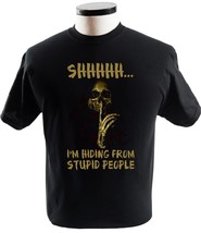 Funny Skull T Shirtim Hiding From Stupid People - £13.50 GBP+