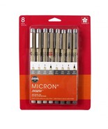 Sakura Pigma Micron Light Cool Gray and Cool Gray Pens 8 Pack - $35.24 CAD